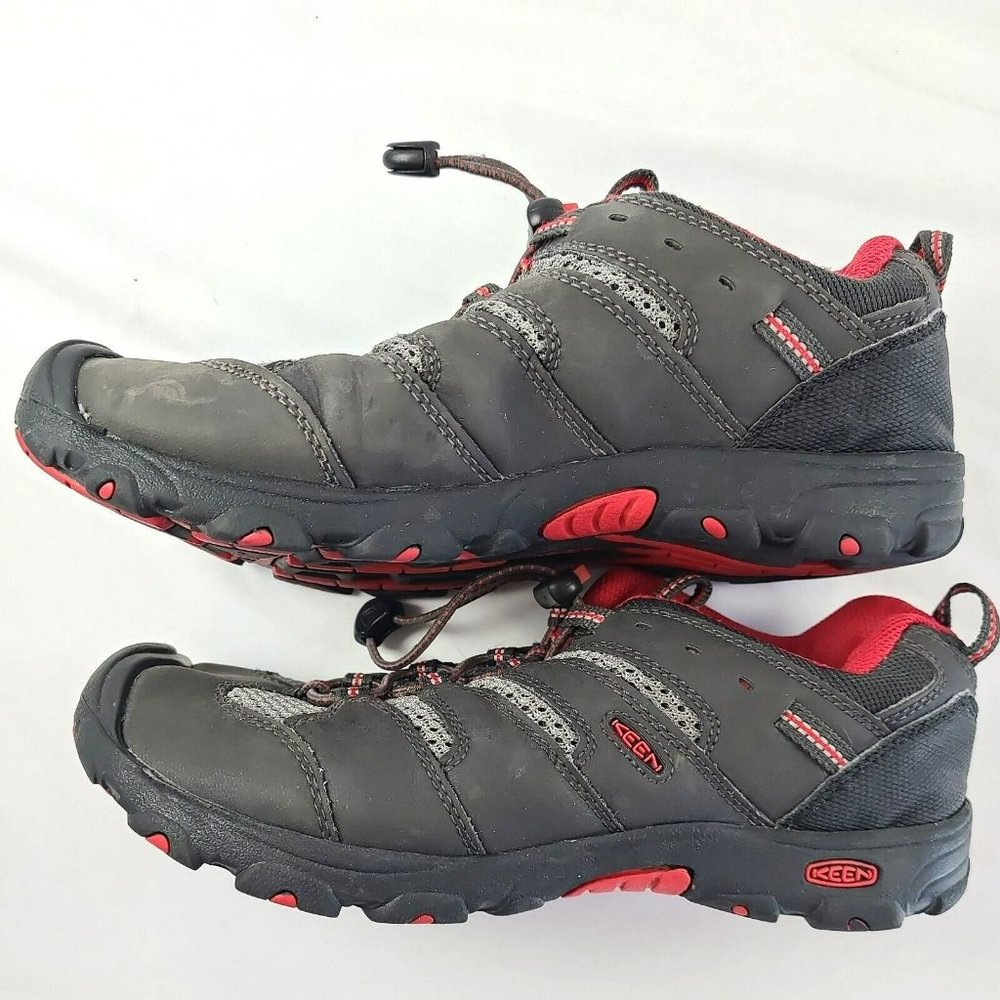 KEEN Koven Low Hiking Shoes Gray Black Youth 5/ Women 6.5 1011765 Waterproof - Picture 5 of 9